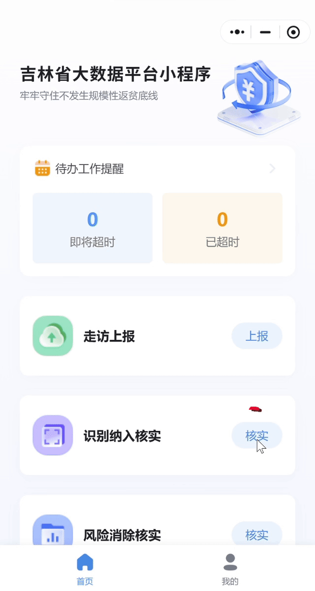 识别纳入核实操作